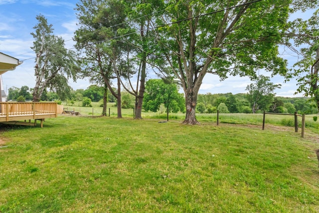 2851 Cooper Creek Rd, Woodlawn, TN 37191 - view of grassy yard featuring a deck