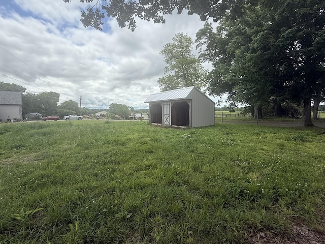 2851 Cooper Creek Rd, Woodlawn, TN 37191 - view of yard featuring an outdoor structure and a pole building