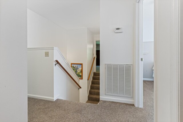 7104 Elrod Rd, Fairview, TN 37062 - staircase featuring carpet flooring and baseboards