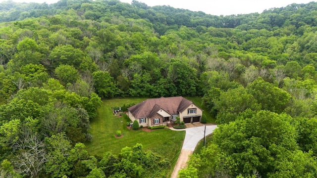 1764 Warren Hollow Rd, Nolensville, TN 37135 - view from above of property with a forest