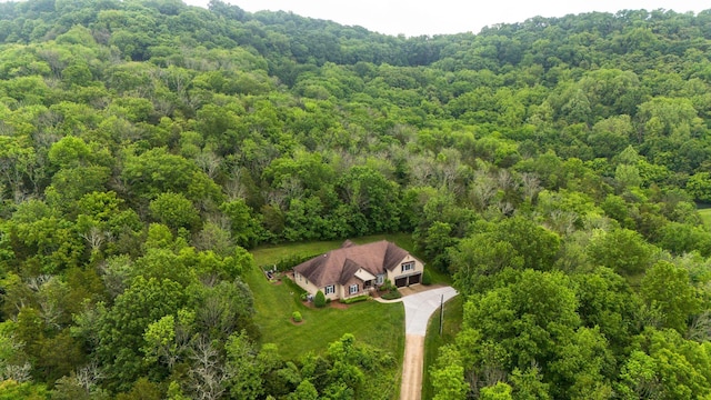 1764 Warren Hollow Rd, Nolensville, TN 37135 - aerial view of property and surrounding area with a heavily wooded area