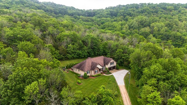 1764 Warren Hollow Rd, Nolensville, TN 37135 - view from above of property with a heavily wooded area