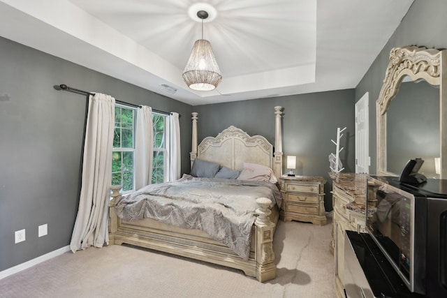 1423 Clairmonte Cir, Franklin, TN 37064 - carpeted bedroom featuring baseboards and a raised ceiling