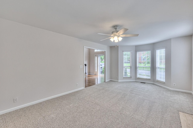 408 Parish Pl, Franklin, TN 37067 - carpeted empty room featuring baseboards and a ceiling fan
