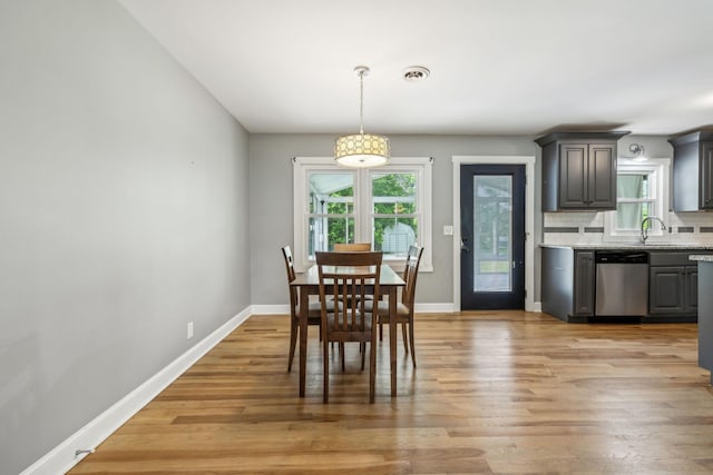 4408 Alpine Way, Murfreesboro, TN 37129 - dining area with plenty of natural light, light wood-type flooring, and baseboards