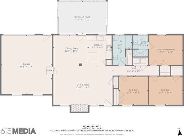 4408 Alpine Way, Murfreesboro, TN 37129 - floor plan / room layout