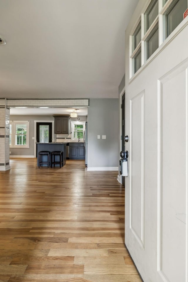 4408 Alpine Way, Murfreesboro, TN 37129 - entryway with baseboards and light wood finished floors