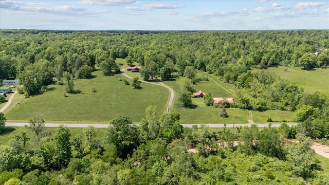 4410 Trace Creek Rd, Mc Ewen, TN 37101 - aerial view of property and surrounding area featuring a forest and rural landscape