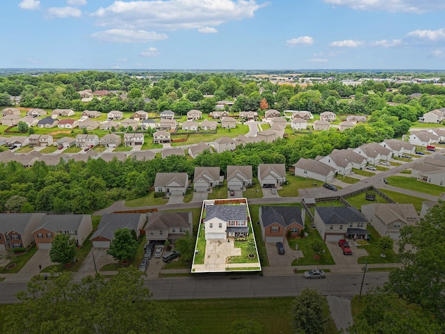 325 Golfview Ln, Springfield, TN 37172 - aerial perspective of suburban area with property boundaries highlighted