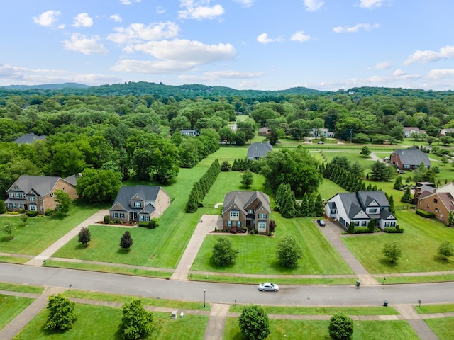 810 Pine Terrace Dr, Brentwood, TN 37027 - aerial perspective of suburban area with a heavily wooded area