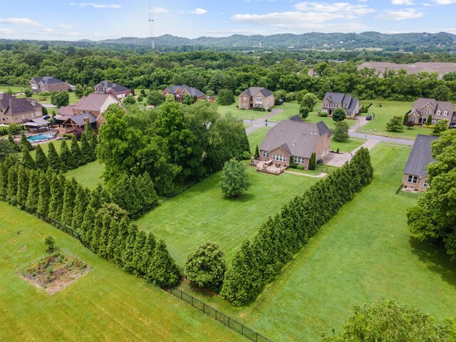 810 Pine Terrace Dr, Brentwood, TN 37027 - aerial view of residential area with a mountainous background