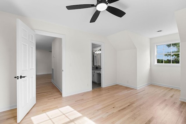 754 Veterans Pkwy, Murfreesboro, TN 37128 - additional living space featuring light wood-style floors, ceiling fan, and baseboards