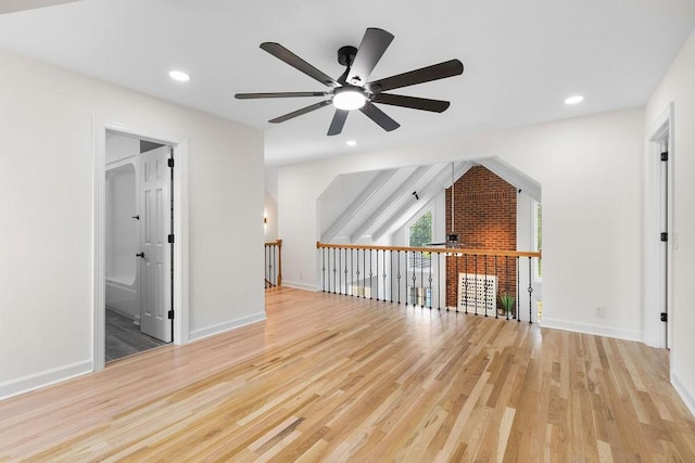 754 Veterans Pkwy, Murfreesboro, TN 37128 - bonus room with ceiling fan, wood finished floors, recessed lighting, and baseboards
