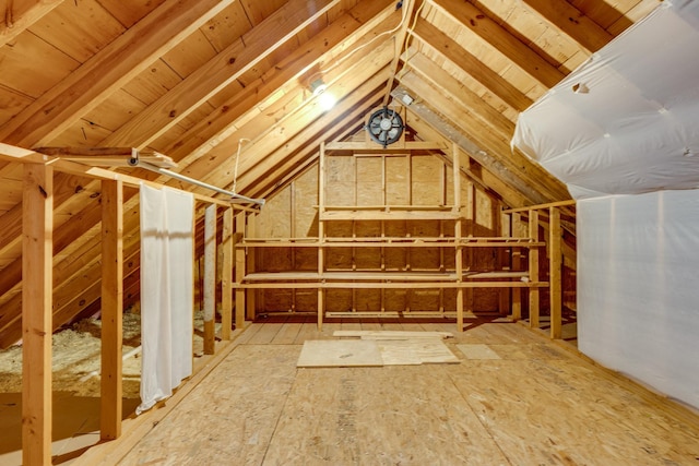 view of attic