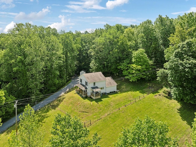 1244 Westfield Rd, Dickson, TN 37055 - aerial view of sparsely populated area featuring a forest