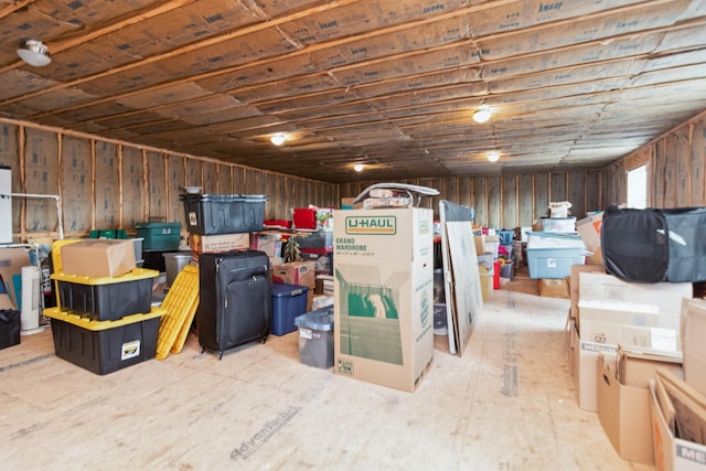 view of storage room