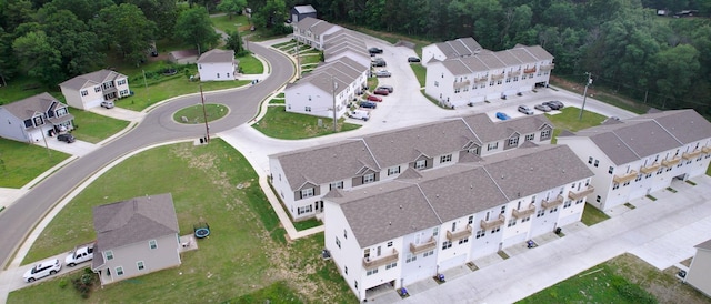 aerial overview of property's location featuring nearby suburban area