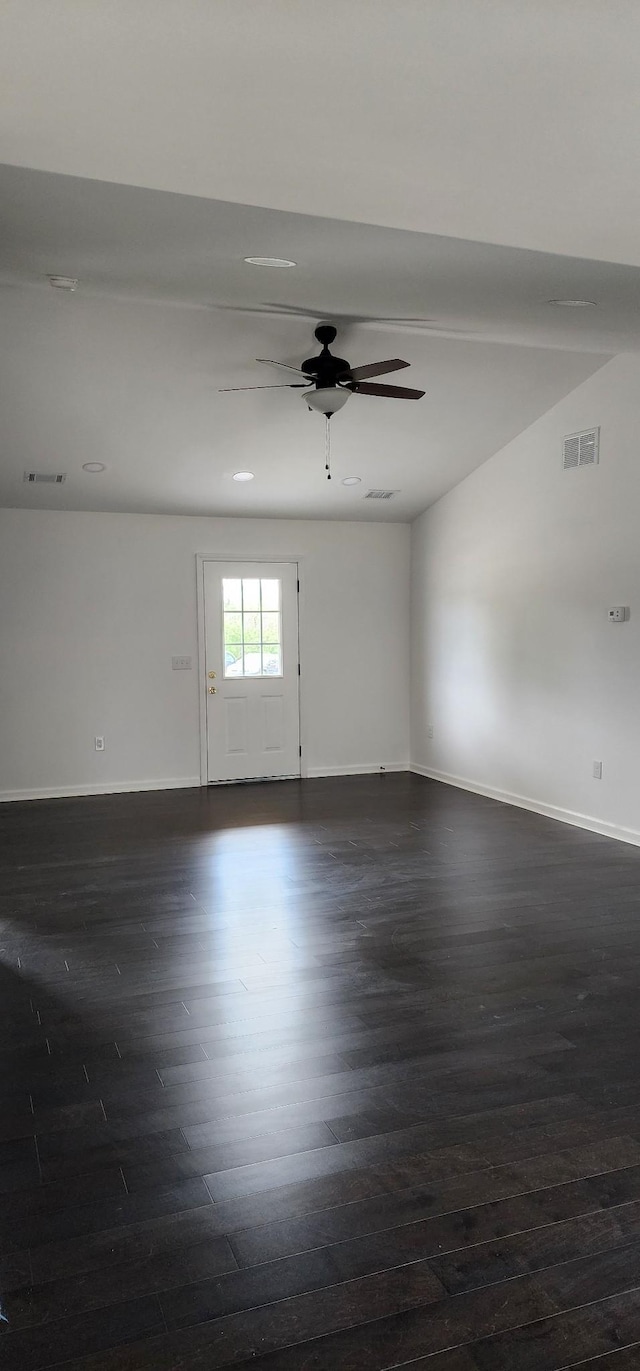 830 Finley Beech Rd, Lewisburg, TN 37091 - unfurnished room featuring dark wood-type flooring, a ceiling fan, and baseboards