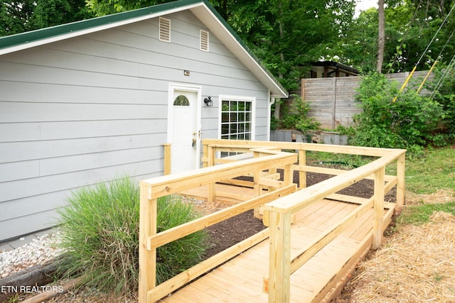 112 Pelham Rd, Knoxville, TN 37914 - wooden terrace featuring fence