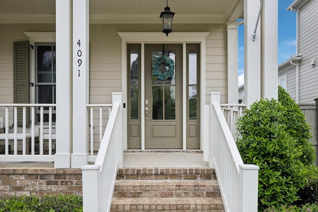 4091 Camberley St, Franklin, TN 37064 - entrance to property featuring a porch