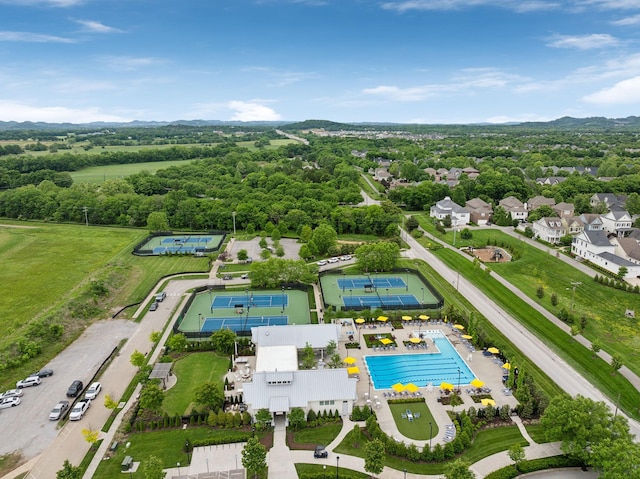 4091 Camberley St, Franklin, TN 37064 - drone / aerial view of a pool area