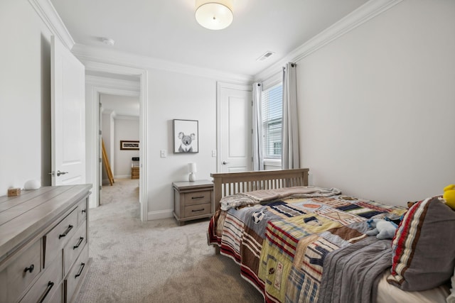 4091 Camberley St, Franklin, TN 37064 - bedroom featuring crown molding and light carpet