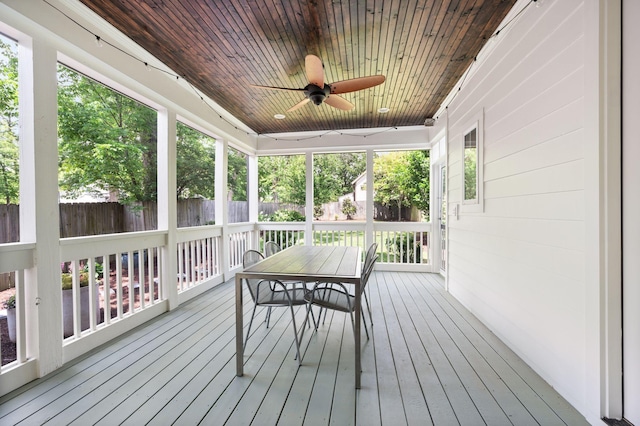 3610 Pilcher Ave, Nashville, TN 37209 - sunroom / solarium with ceiling fan and outdoor dining area