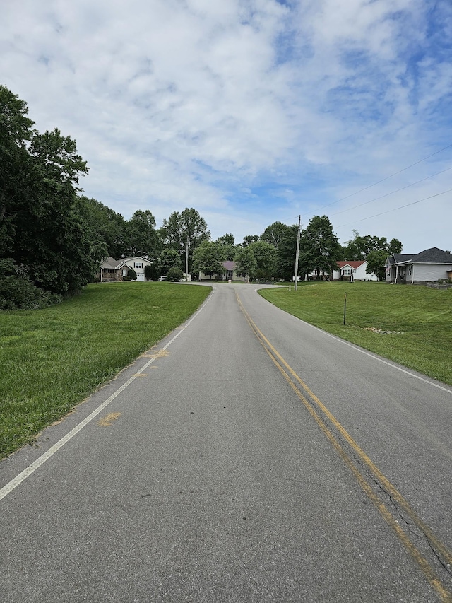 view of asphalt road