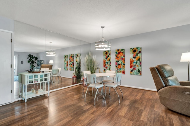 536 River St Unit 536, Chattanooga, TN 37405 - dining space featuring wood finished floors, a chandelier, and baseboards