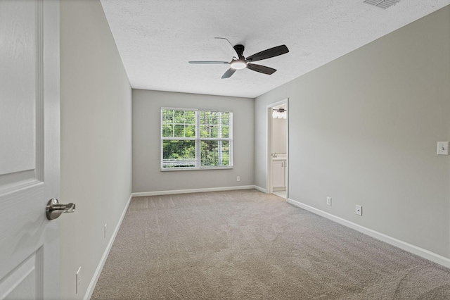 608 Flintlock Ct, Nashville, TN 37217 - carpeted empty room featuring a textured ceiling, ceiling fan, and baseboards