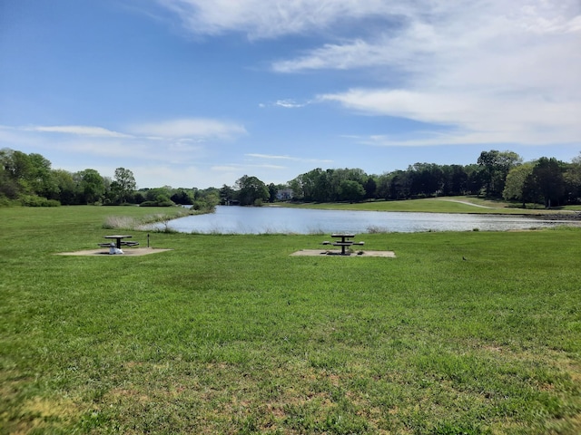 608 Flintlock Ct, Nashville, TN 37217 - view of property's community featuring a water view, a yard, and an outdoor fire pit