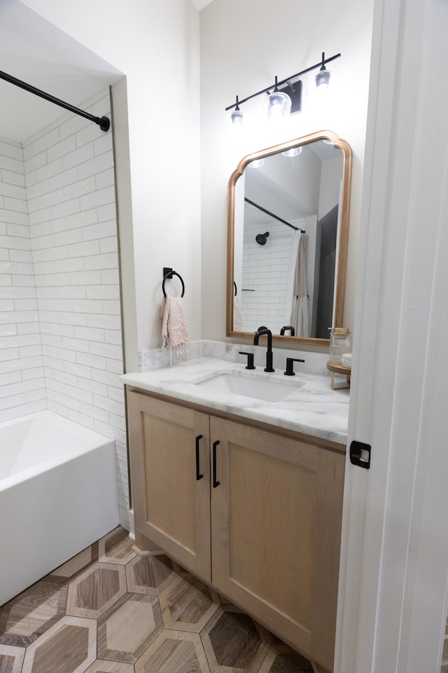 1325 Rogers Ln, Lebanon, TN 37087 - bathroom with vanity and bathing tub / shower combination