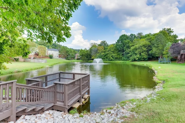 1442 Brighton Cir, Old Hickory, TN 37138 - dock area with a yard and a water view