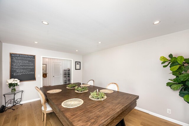 112 Churchill Pl, Franklin, TN 37067 - dining space featuring light wood-style flooring, baseboards, and recessed lighting