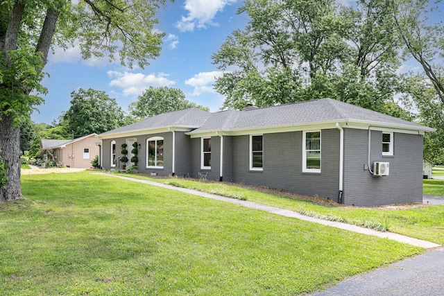 112 Churchill Pl, Franklin, TN 37067 - single story home featuring brick siding, a front lawn, and a shingled roof