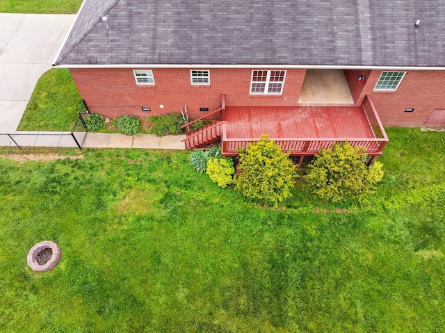 416 Overlook Cir, Tullahoma, TN 37388 - view from above of property