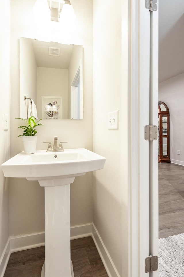 124 Great Falls Ct, Gallatin, TN 37066 - bathroom with wood finished floors and baseboards