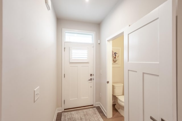 124 Great Falls Ct, Gallatin, TN 37066 - doorway to outside featuring wood finished floors and baseboards