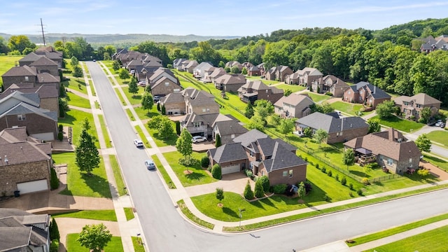 aerial perspective of suburban area