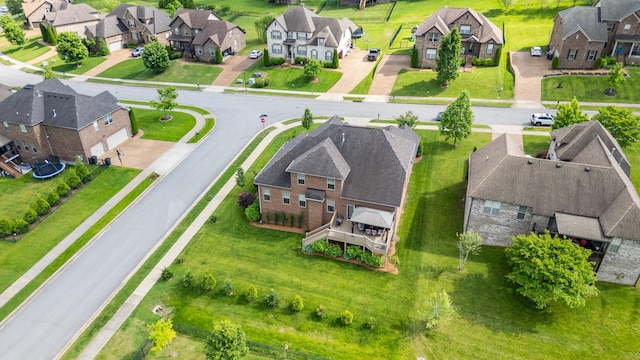 aerial view of residential area