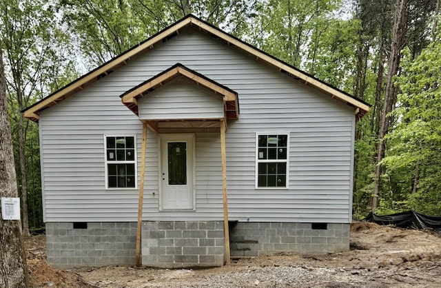 174 Central St, Tracy City, TN 37387 - view of front of home with crawl space