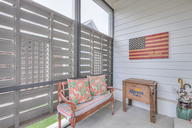 view of sunroom / solarium
