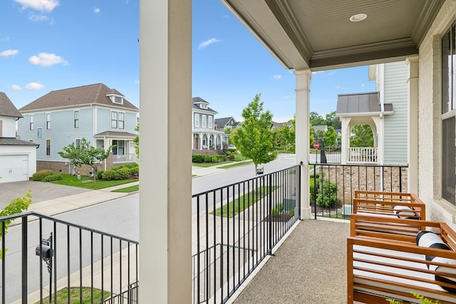 1022 Echelon Dr, Franklin, TN 37064 - balcony featuring a porch and a residential view