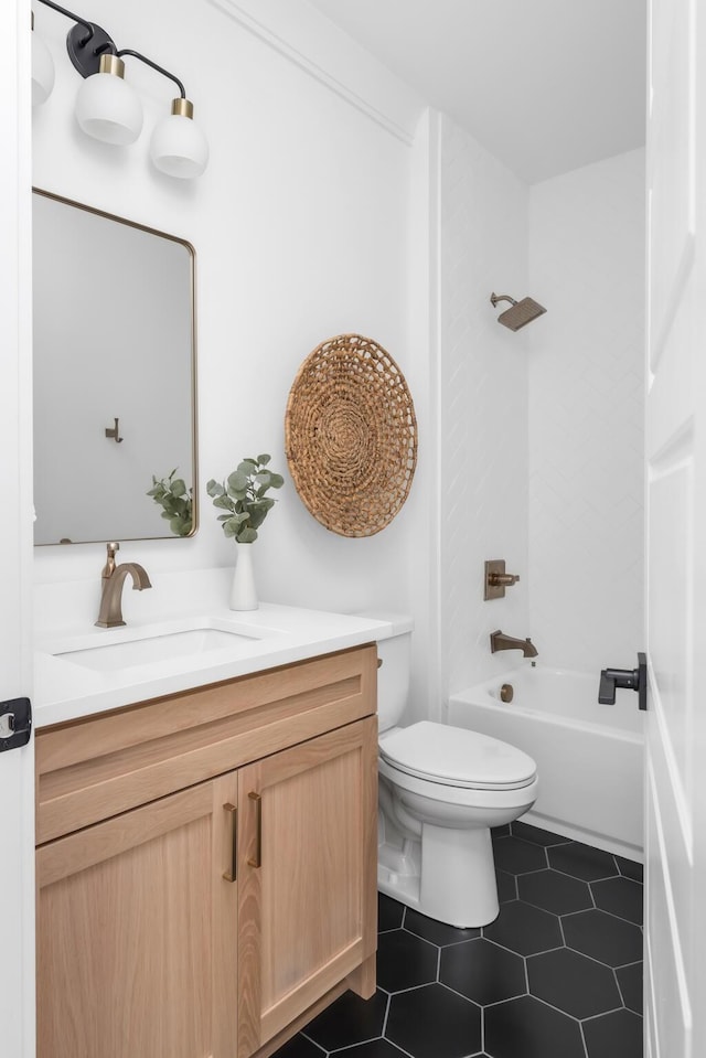 517B River Rouge Dr, Nashville, TN 37209 - full bath with toilet, vanity, tub / shower combination, and tile patterned floors