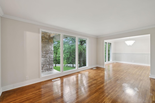 909 Plateau Pkwy, Nashville, TN 37205 - spare room with crown molding and wood finished floors