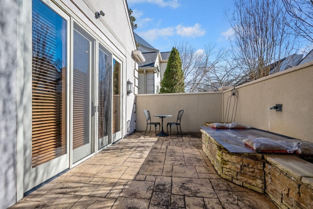 133 Brighton Close, Nashville, TN 37205 - view of patio / terrace with outdoor dining space and fence