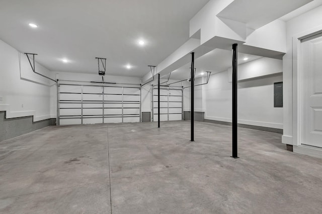 1018 Keeneland Dr, Gallatin, TN 37066 - garage featuring electric panel and recessed lighting