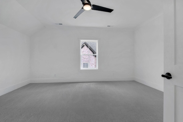 1018 Keeneland Dr, Gallatin, TN 37066 - carpeted spare room featuring a ceiling fan and lofted ceiling