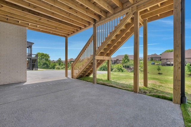 1018 Keeneland Dr, Gallatin, TN 37066 - view of patio featuring stairway