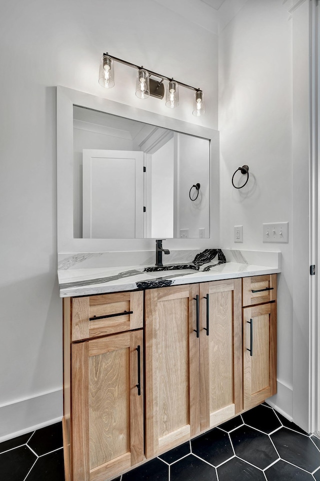 1018 Keeneland Dr, Gallatin, TN 37066 - bathroom with vanity and tile patterned floors